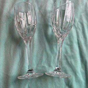 Mikasa Uptown Etched Crystal Goblets
